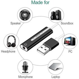 Resim Ancheyn 7.1 Usb Harici Stereo Ses Kartı 3.5mm Çevirici Dönüştürücü Ses Kartı 5072 