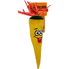 Resim PetzzCats Mooni Matatabi ve Çıngırak Sesli Peluş Kedi Oyuncağı Sarı 26x7 Cm 