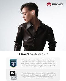 Resim HUAWEI FreeBuds Pro 5 Kulaklık, İş ve Ofis İçin Çift Sürücülü Yapay Zeka Gürültü Engelleme Sürükleyici Ses ve Sabit Form, Etkileyici Ses Deneyimi, Stabil Görüşmeler, IP57, 38 Saat Pil Ömrü, Mavi 