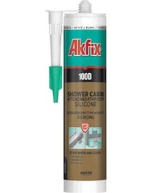 Resim 100d Şeffaf Duşakabin Silikonu Küf Tutmaz 310 Ml + Silikon Tabancası 