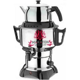 Resim 3.5 Litre Elektrikli Semaver Çaycı Gümüş Renkli 