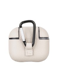 Resim Apple Uyumlu AirPods 3.nesil Deri Kılıf Juni Erc3 Bej Bej 