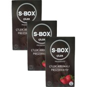 Resim S-Box Çilek Prezervatif 12 Li Çilek Aromalı 3'Lü 