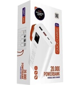 Resim Powerway Qc-20 20.000 Mah Çift Usb'li Powerbank 
