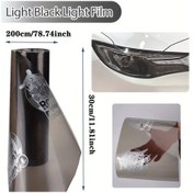 Resim Lumaworld Light Black 30cm X 2m Parlak Pvc Oto Film Su Geçirmez Çizilmeye Dayanıklı Araç Dekorasyon 