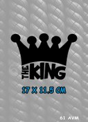Resim 61 AVM The King - Sticker Folyo Kesim | Siyah | 17 X 11.5 Cm 