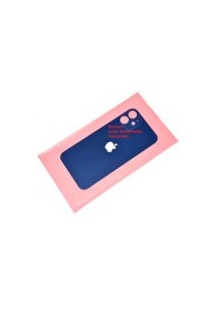 Resim Apple Uyumlu iPhone 12 Mini Arka Pil Batarya Kapağı Cam Lacivert 