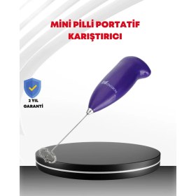 Resim El Tipi Pratik Mikser - Kahve, Süt, Bebek Maması ve Yumurta Çırpıcı 