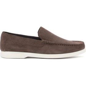Resim Derimod Fly Erkek Vizon Süet Deri Loafer 25SFD631010 
