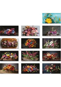 Resim 2026 Çiçekler Piramit Masa Takvimi Masaüstü Takvim 24 x 17 CM 
