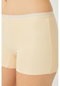 Resim Cottonhill Basic Lazer Kesim Dikişsiz Kadın Boxer Külot 3'lü Paket Renkli-2 Çok Renkli 