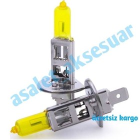 Resim H1 Sarı Far Ampülü Ciciv Sarısı 12V Adet Yuksek Işık 