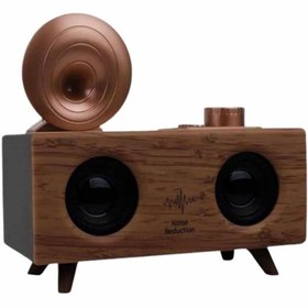 Resim Gramafon Radyo Bluetooth Hoparlör Nostaljik Radyo Fm Radyo 