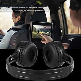 Resim keppy IR Araç Kulaklık Stereo Kulaklık Kablolu Kulaklık Araç İçi DVD Oynatıcı için Çift al 