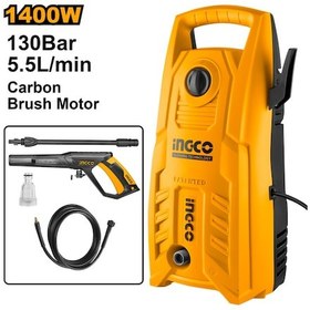 Resim Ingco ING-HPWR14008 130 Bar 1400W Yüksek Basınçlı Yıkama Makinesi 