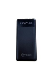 Resim Ktools Boost Trio 10.000 mAh Dahili Kablolu Powerbank Siyah (Type-C & Lightning) 