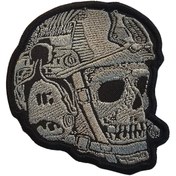 Resim ISG Airsoft Savaşçı Ruh Patch – Kasklı Kafatası Tasarımı 