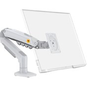 Resim Ergoflex North Bayou Nb F80 17-30" Amortisörlü Monitör Kolu 2-9 Kg Monitör Standı Beyaz 