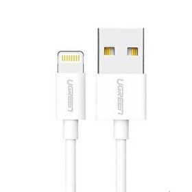 Resim Ugreen MFİ Lightning 200 CM Beyaz Şarj Kablosu 