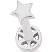 Resim Beyaz Altın Yıldızlı Tragus Küpe As54Pcr3 Altınsepeti Beyaz 
