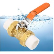 Resim Wezone Memeği Dn25 Bakır Ppr Çift Canlı Bağlantı Topak Valfi - Korozyon Koruma, Uzun Ömürlü, Kolay Kontrol, Endüstriyel Kullanım 