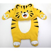 Resim Erkek Bebek Alt Açma Minderi Leopar Baskılı Sarı 