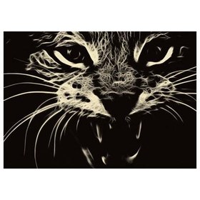 Resim Vahşi Kedi Notebook Sticker, Laptop sticker,, Hp Sticker, Asus Sticker, 15.6 inç Sticker 