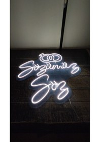 Resim Sözümüz Söz Neon Led Renkli 