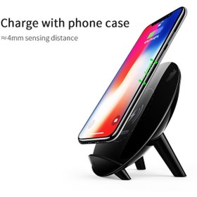 Resim Joyroom JR-K10 Qi Kablosuz Şarj Standı Telefon Tutucu 5V 2A Wirelles Şarj 