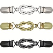 Resim 3 adet Vintage Elbise Klipsi, Sırt Askılı, Şal Hırka Yaka Klipsleri, Elbise Pantolon Belini Sıkılaştırabilir, Metal Malzemeden Üretilmiş, Taşsız. 