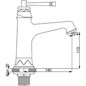 Resim Newarc Pera Lavabo Bataryası Altın Diğer 