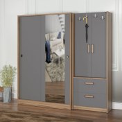 Resim Abre VM-300348 Antrasit Vestiyer Portmanto 