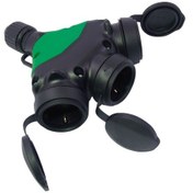 Resim Fantom Waterproof 3lü Ip44 Kauçuk Kapaklı Priz Çoklayıcı Başlık 