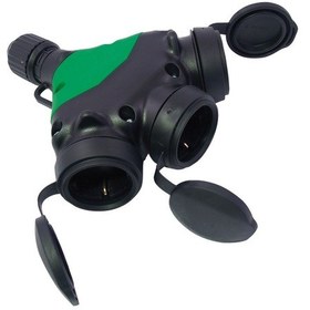 Resim Fantom Waterproof 3lü Ip44 Kauçuk Kapaklı Priz Çoklayıcı Başlık 