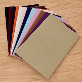 Resim 1 Adet A4 Kadife Kendinden Yapışkanlı Kumaş, Kalınlaştırılmış Şifrelenmiş Yapışkan Olmayan Kadife Kumaş, Arka Plan Kumaşı Kitap Kapağı Halı Yapımı Kumaş El Yapımı DIY Kumaş 
