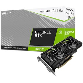 Resim PNY NVIDIA GeForce GTX 1660 Ti VCG1660T6DFPPB 6 GB GDDR6 192 Bit Ekran Kartı 