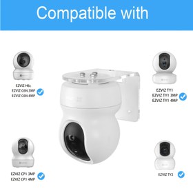 Resim 1pc HOLACA Akrilik Duvar Montaj Braketi EZVIZ İç Mekan Güvenlik Kameraları için, H6c, C6N, TY1, CP1, TY2 Modelleri ile Uyumlu - Güvenli Ev Güvenlik Sistemi 