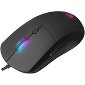 Resim RAMPAGE RADIANT M1 MAKROLU SİYAH 7200 DPİ RGB AYDINLATMALI GAMİNG OYUNCU MOUSE 