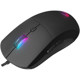 Resim RAMPAGE RADIANT M1 MAKROLU SİYAH 7200 DPİ RGB AYDINLATMALI GAMİNG OYUNCU MOUSE 