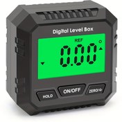Resim LCD Arka Aydınlatmalı Dijital Projektör Paskalya - 0.01° Eğim ve 360° Döndürme, Manyetik Taban, Pil ile Çalışır (AA Dahil Değil) Ev Ofisi, DIY, Metal İşleme, Hassas Açı Ölçümü, Şık El Tipi Tasarım, Dayanıklı Plastik Gövde 