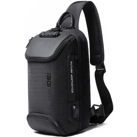 Resim Bange Bg-7082 Kilitli Ve Usb Şarj Portlu Omuz Çantası - Siyah 