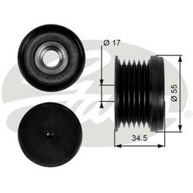 Resim GATES OAP7090 ALTERNATÖR KASNAĞI GOLF V VI JETTA PASSAT / IBIZA L 