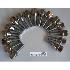 Resim Bijon Takımı Krom Kaplı M12 x 1.25 Aa=17 MM Diş=28 Boy=56 MM Takım 16 Adet 