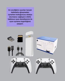 Resim Ucuztekno 20.000 Klasik Oyun Dahili Kablosuz Kontrollü Oyun Kutusu 