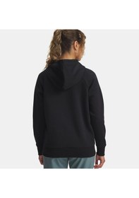 Resim Under Armour Rival Fleece Shimmer Kadın Siyah Kapüşonlu Sweatshirt Siyah 