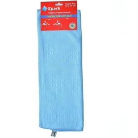 Resim Spark (3 ADET) Spark 2311 Mikrofiber Oto Kurulama ve Cam Temizlik Bezi 50x70 cm. Mavi - Yeşil - Gri 