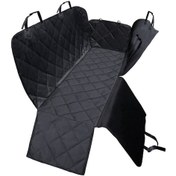 Resim Sones Araba Arka Koltuk Su Geçirmez Yapışmaz Saç Pet Mat, Boyut: 147x137x40cm Fermuar 