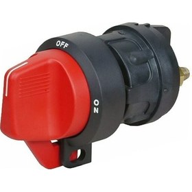 Resim 12v 300a Araba Seçici İzolatör Bağlantısını Kes Döner Anahtar Kesme Kırmızı 