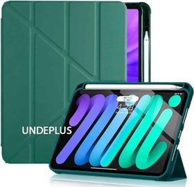 Resim UnDePlus iPad Air 4/5. Nesil 10.9 ile uyumlu Kılıf Kalem Şarj Bölmeli Case (10.Nesil Değildir) Koyu Yeşil 