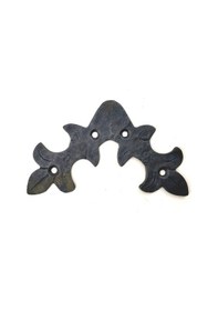 Resim Antika Tarz Dekoratif Pirinç Yaprak Gönye - 100x110 Mm, Oksit Tdrtr 